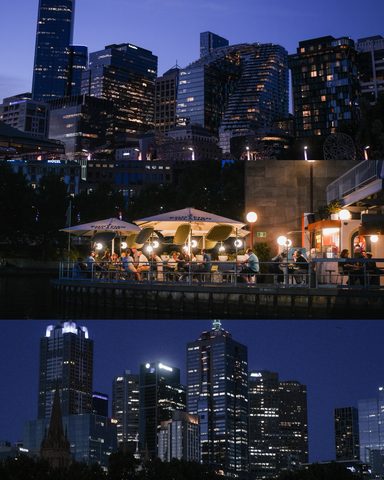 Melbourne City after sunset · 1